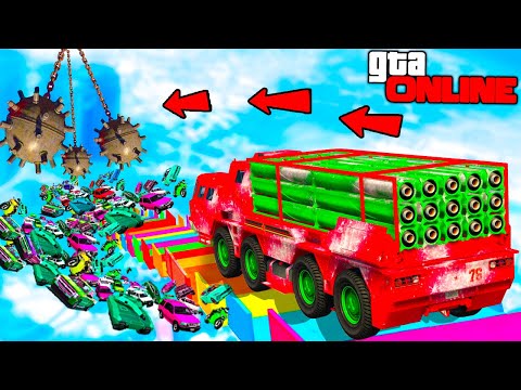 Видео: МЕГА РАМПА + ЛИЦОМ К ЛИЦУ + АДСКАЯ ТОЛПА! БЕЗУМНЫЙ СПУСК БЕЗ ТОРМОЗОВ В ГТА 5 ОНЛАЙН