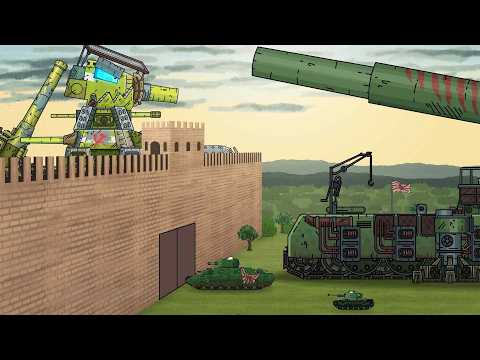 Видео: КВ-44 защищает Крепость! Оборона Китайской стены