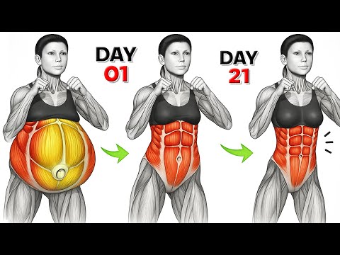 Видео: 30-минутная тренировка стоя 🔥 Избавьтесь от дряблого жира на животе и избавьтесь от него дома | П...