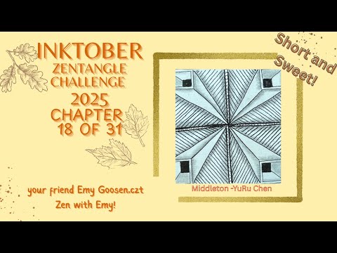 Видео: Inktober 2025 Глава 18: Магия Миддлтона — Простые линии, потрясающий узор