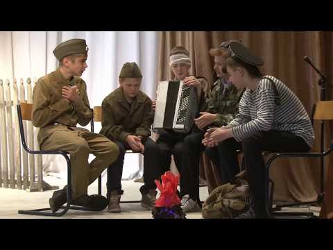 Видео: Постановка посвящённая празднику Победы 9 мая, с участием учеников 6г класса гимназии №22 г Барнаула