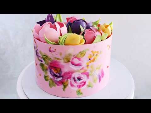 Видео: Шоколадный борт с росписью