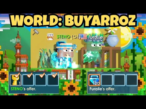 Видео: ПРИБЫЛЬ ОТ 33 ДО 120 БАЛЛОВ!! 🥘 КУПИТЕ/ПРОДАЙТЕ BUYARROZ! | GrowTopia