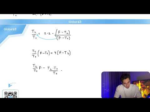 Видео: Одинаковые бруски, связанные нитью, движутся под действием внешней силы F по гладкой - №