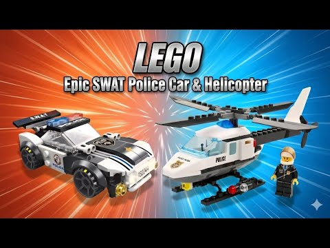 Видео: Полицейская машина и вертолет LEGO SWAT 🚓🚁 Эпическая комбинация сборки!