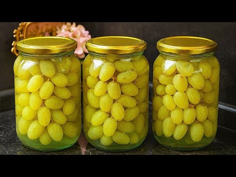 Видео: Зимой пальчики оближешы Просто заливаю кипятком! Мало кто знает о таком секрете заготовки винограда