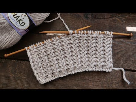 Видео: Невероятный узор из ОДНОГО ряда спицами 😱 örgü örmek