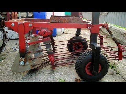 Видео: Переделка самодельной грохотной картофелекопалки