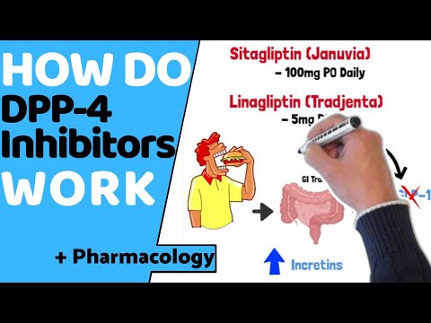 Видео: Как работают ингибиторы ДПП-4 (EASY Pharmacology)