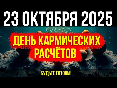 Видео: СРОЧНОЕ ПРЕДУПРЕЖДЕНИЕ! 23 ОКТЯБРЯ - день КАРМИЧЕСКИХ РАСЧЁТОВ! Будьте ГОТОВЫ!
