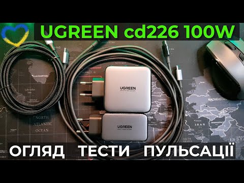 Видео: UGREEN - зарядні пристрої, які ми заслуговуємо. Тест та огляд UGREEN 100W CD226 та 65W CD244.