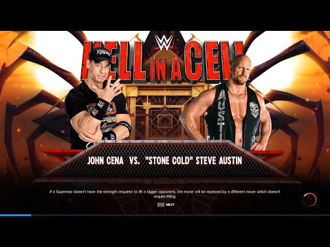 Видео: Игра реслинг WWE 2K23 бой John Cenna  (Джон Сенна) vs (Stone Gold) Steve Austin  (Стив Остин)