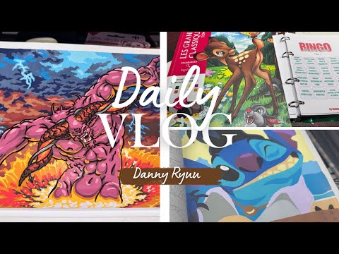 Видео: ВЛОГ #36. Бинго Hachette на все мои раскраски. Fantastiques, Portraits, Simple art 