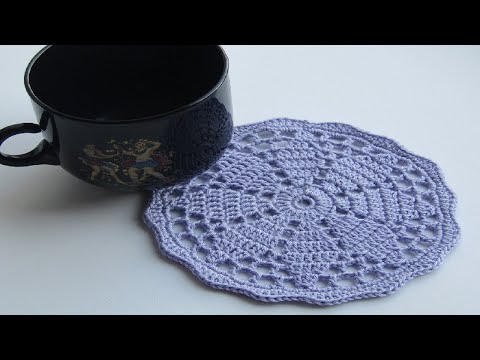 Видео: Подставка под горячее крючком