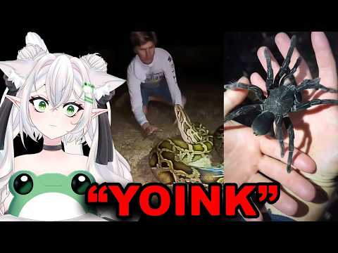 Видео: Парень, который ХВАТАЕТ всё подряд... Рыбалка Гаррета — это просто БЕЗУМИЕ | Реакция VTuber