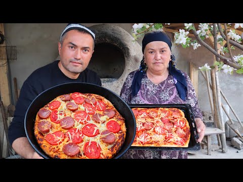 Видео: O'zbek tandirida Italiya Pitsasini  | В узбекском тандыре приготовили Итальянскую пиццу! | YasharBek