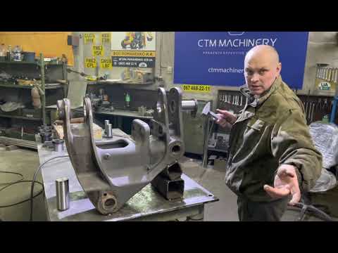 Видео: Расточка наплавка поворотного конька Volvo BL71 ремонт BORWERK BM40