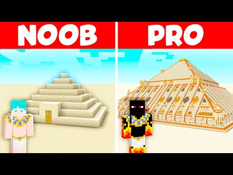 Видео: Пирамида NOOB против пирамиды PRO в Minecraft