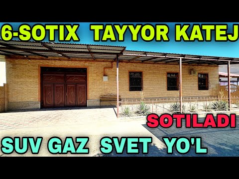 Видео: 6-Sotixlik Tayyor Katej Tezda Sotiladi Buxoroda Таййор 6-Сотихлик Катеж Тез  Арзон Сотилади бухорода