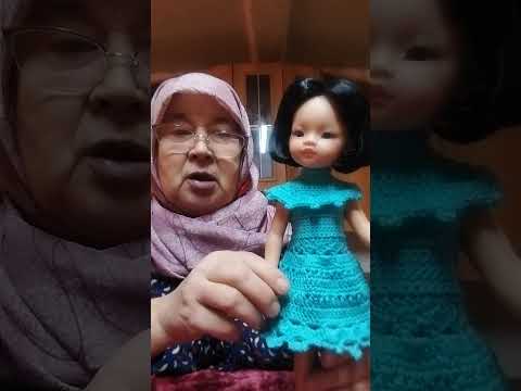 Видео: Вязание крючком./ Платье для куклы Paola-reina. / Экспресс  м.к.