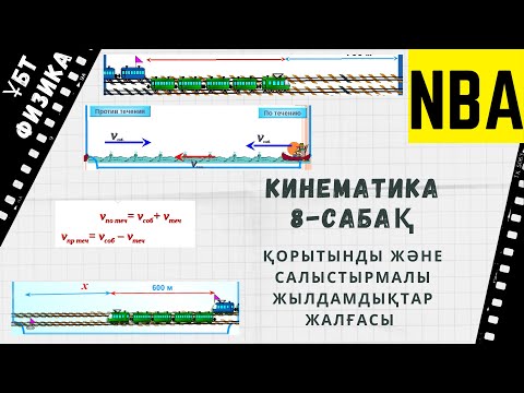 Видео: Кинематика 8. Қорытынды және салыстырмалы жылдамдық. Жалғасы.