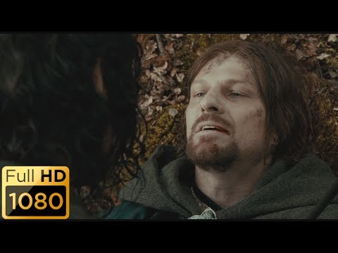 Видео: Смерть Боромира. Прощальные слова. Властелин колец: Братство кольца.