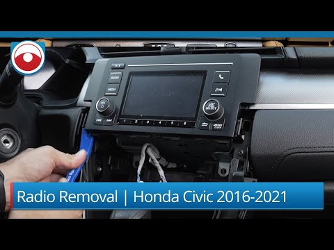 Видео: Снятие магнитолы Honda Civic 2016-2021