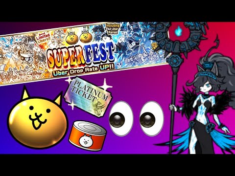 Видео: Моё самое везучее открытие! | Открытие на SuperFest! | The Battle Cats