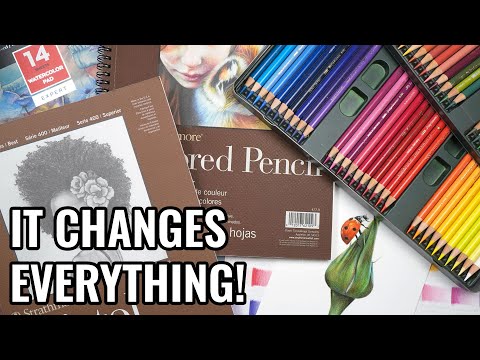 Видео: Лучшая бумага для цветных карандашей? Сравнение бок о бок