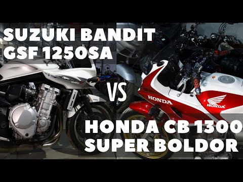 Видео: Honda CB1300SF vs Suzuki GSF1250SA Bandit. Противостояние флагманов!