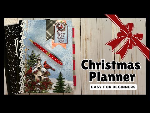 Видео: Простой рождественский планировщик, отличный вариант для новичков #craftygiveaway