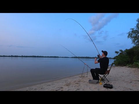 Видео: Фідерна рибалка на Дніпрі в Києві. В пошуках Ляща! Вечірня рибалка на декілька годин! Рибалка 2025.