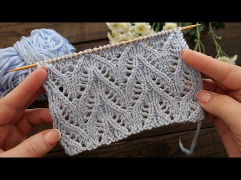 Видео: Узор из полусердец спицами 💞 Knitted half-heart pattern