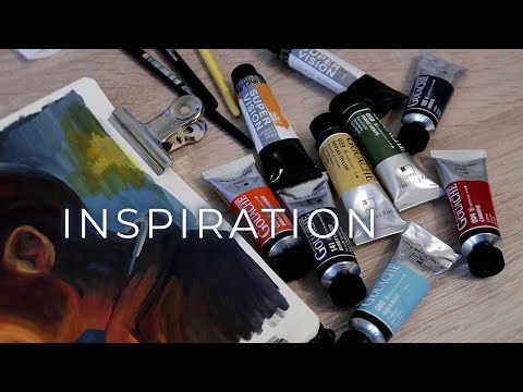 Видео: insp / влюбляюсь в гуашь ShinHan, потом в акварель ShinHan и другие арт материалы тоже показываю