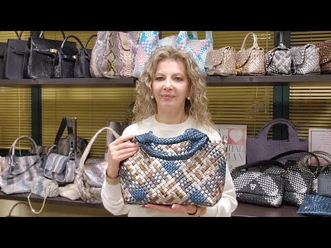 Видео: Эксклюзивные итальянские кожаные сумки GHIBLI ручного двухстороннего плетения  #fashion #style #bag