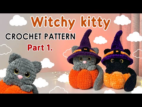 Видео: [АНГЛ] МИЛАЯ ВЕДЬМОЧНАЯ КОТЁНКА НА ТЫКВЕ. БЕСПЛАТНАЯ УЗОР ДЛЯ ВЯЗАНИЯ КРЮЧКОМ. МЯГКАЯ ИГРУШКА НА ...
