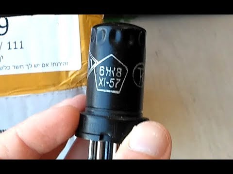 Видео: Микрофонный эффект лампы, перетык 6Ж8 на "новую" с Алиэкспресс...