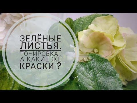 Видео: Тонировка листьев и обзор зелёных красок с одинаковым названием