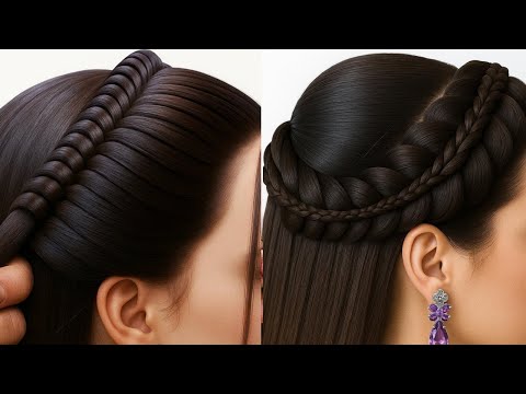 Видео: Простая красивая прическа - Простая прическа | Стильная прическа | Прически для девочек | Прически