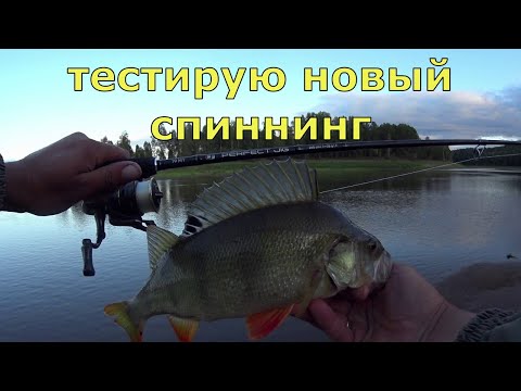 Видео: Тестирую новый спиннинг CF Perfect Jig . Окунь на каждом забросе, мы его нашли.