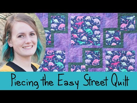 Видео: Сборка лоскутного одеяла Easy Street от Easy Peasy 3-Yard Quilts