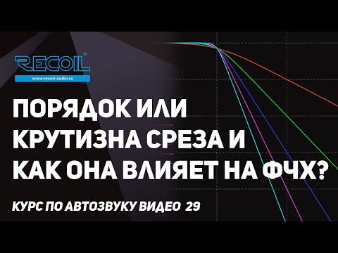 Видео: Какой порядок или крутизну среза выбрать? Как фильтр влияет на фазу? Что такое -Db/oct или Октава?