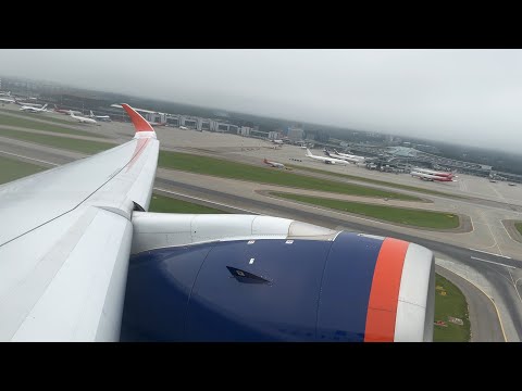 Видео: Аэрофлот • Airbus A350-941 • RA-73153 • Взлёт из Москвы