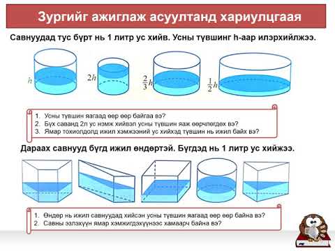 Видео: Цилиндр, призмийн гадаргуун талбай, эзлэхүүн VIII анги