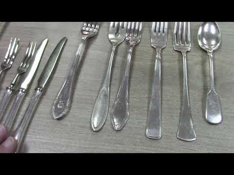Видео: Обзор столового серебра перед выставлением на торговую площадку eBay   Фильм первый