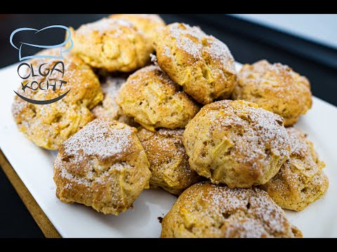 Видео: Сочные яблочные печенья - молниеносно | Ольга Кохт