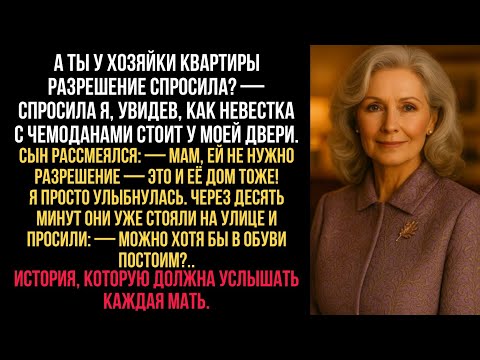 Видео: Невестка усмехнулась, глядя на мой чемодан:— Старушка, а ты у хозяйки квартиры разрешение спросила?