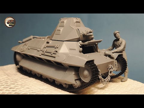 Видео: Французский Танк FCM 36 в Городе ч.1. НОВИНКА в 1/35 от ICM