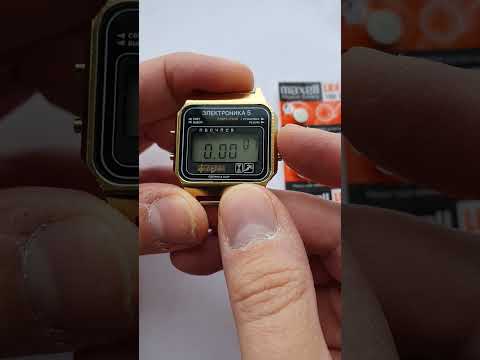 Видео: Часы Электроника 5 29367 1990г 4 редкие мелодии