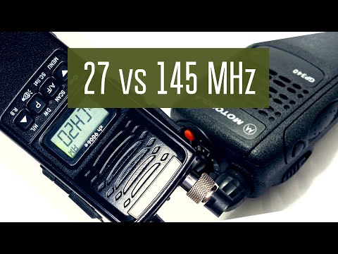 Видео: 27 МГц или 145 МГц - что лучше в лесу? Эксперимент. Сравнение.